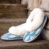 Genuine Leather Sheepskin Slippers - Fish