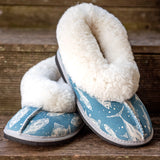 Genuine Leather Sheepskin Slippers - Fish