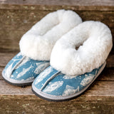 Genuine Leather Sheepskin Slippers - Fish