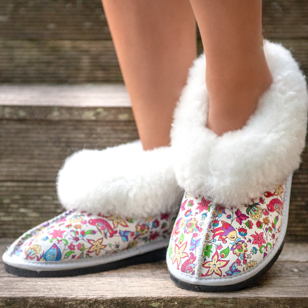 【美品】 SLIPPER サイズ9 KARU Cuddles Sheepskin Slippers - Sand | Made by Artisans