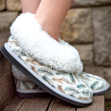 Genuine Leather Sheepskin Slippers - Feathers
