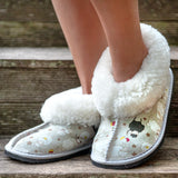 Genuine Leather Sheepskin Slippers - Sleepy Sheep