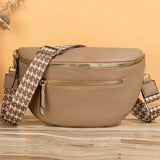 Gold Zipper Cross Body Bum Bag - Tallula