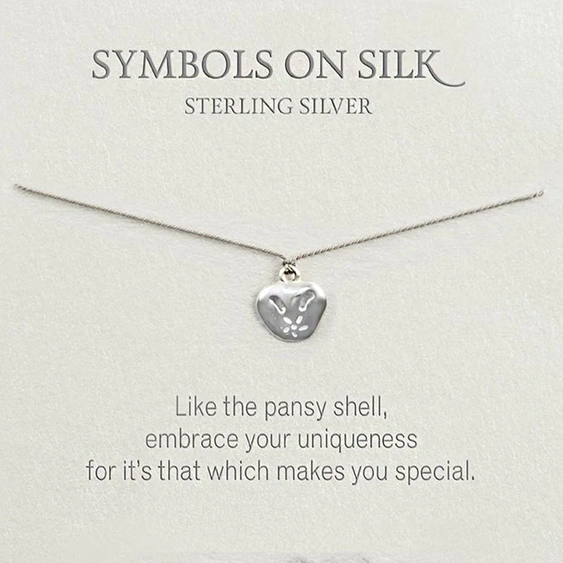 Pansy Shell Necklace Sterling Silver Tallula