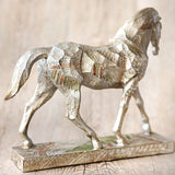 Silver and Gold Geo Horse Statue - Tallula