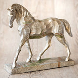 Silver and Gold Geo Horse Statue - Tallula