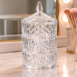 3-Tier Glass Trinket Jar