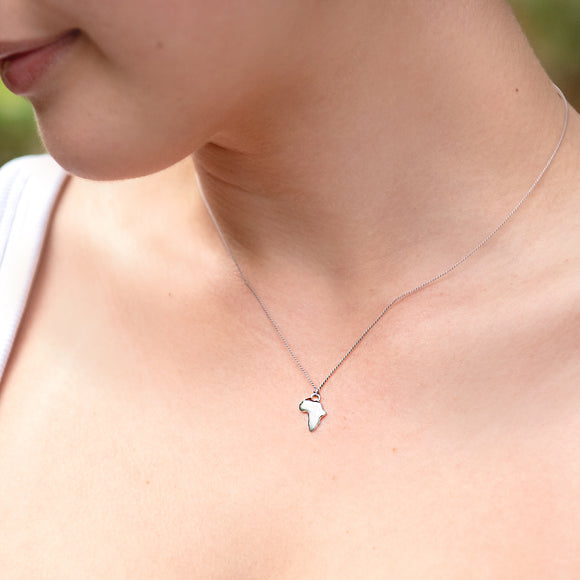 Africa Necklace - Sterling Silver