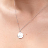 I AM ENOUGH - Sterling Silver Coin On Silk Thread