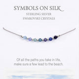Shades of Blue Necklace - Swarovski Crystals