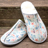 Genuine Leather Sheepskin Summer Slip-on's - Seaside