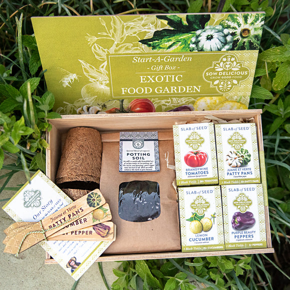 EXOTIC FOOD START-A-GARDEN' GIFT BOX