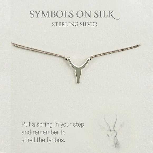 Springbok Necklace - Sterling Silver