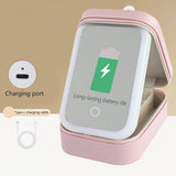 Travel Beauty Box with LED Mirror