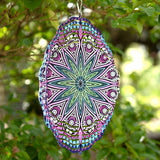 3D Vibrant Mandala Wind Spinner - 25cm