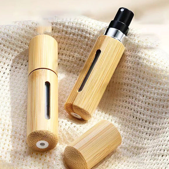 Refillable Bamboo Perfume Atomizer 8ml