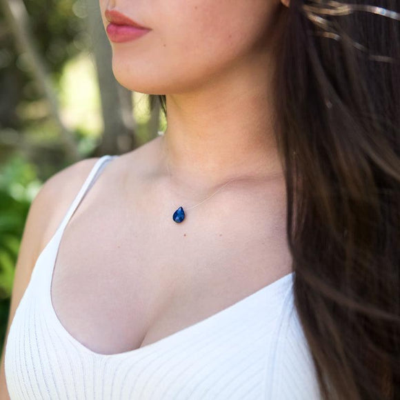 Barely There Lapis-Lazuli Gemstone Necklace - Tallula