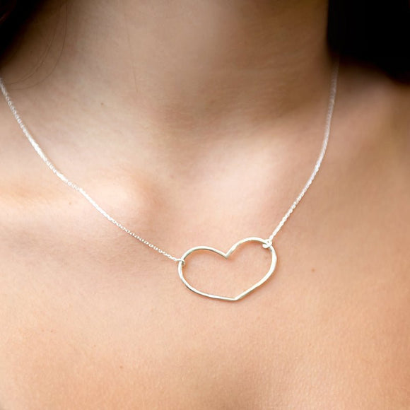Confidence Heart on Chain - STERLING SILVER - Tallula