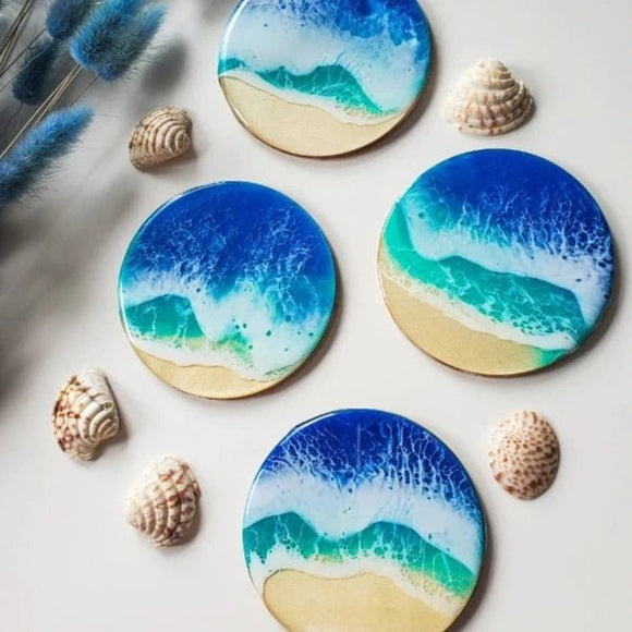 DIY - Ocean Inspired Resin Coasters Kit - Tallula