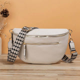 Gold Zipper Cross Body Bum Bag
