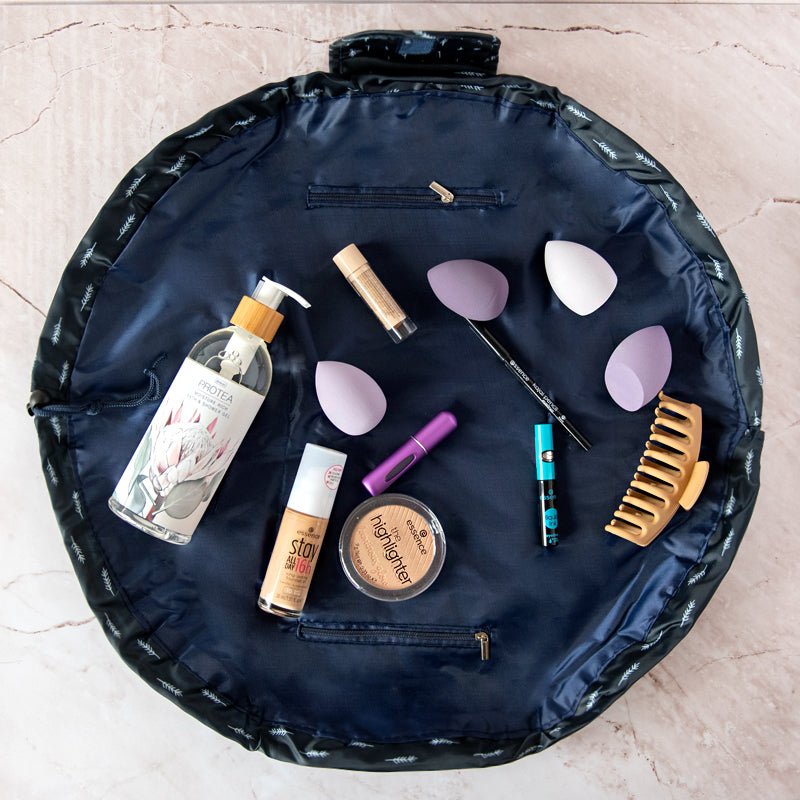 Drawstring Hanging Makeup Bag Drawstring Cosmetic Bag For Travel – Narwey