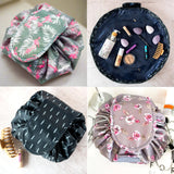 Lay-Flat Drawstring Makeup Bag