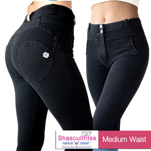 Shascullfites bum lifting denims - MEDIUM WAIST - Tallula