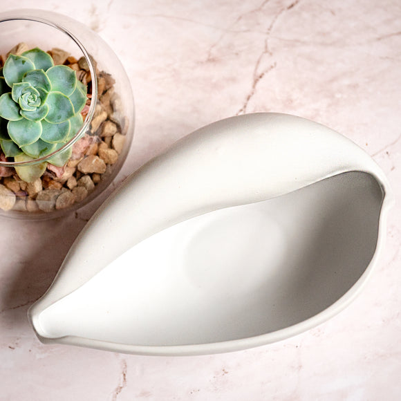 Shell Sculpture Ceramic Bowl